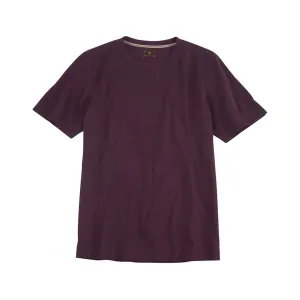 Crew Neck Tee Shirt - Aubergine