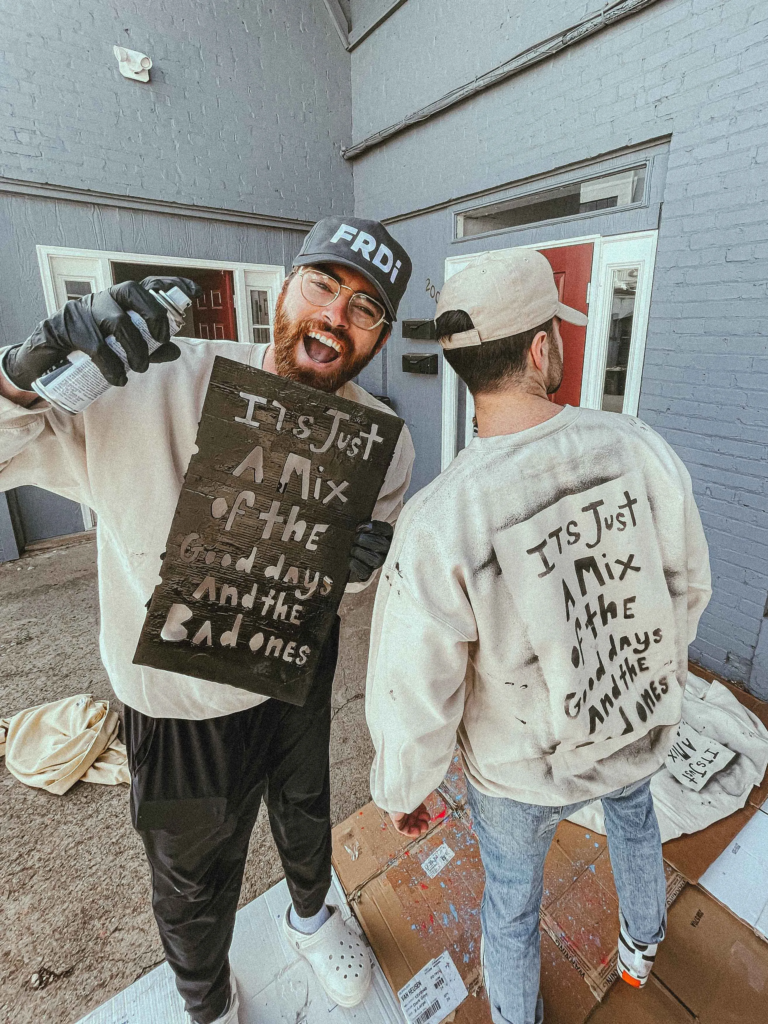CUSTOM Cotton Candy FRDi Crewneck | Hand Painted!