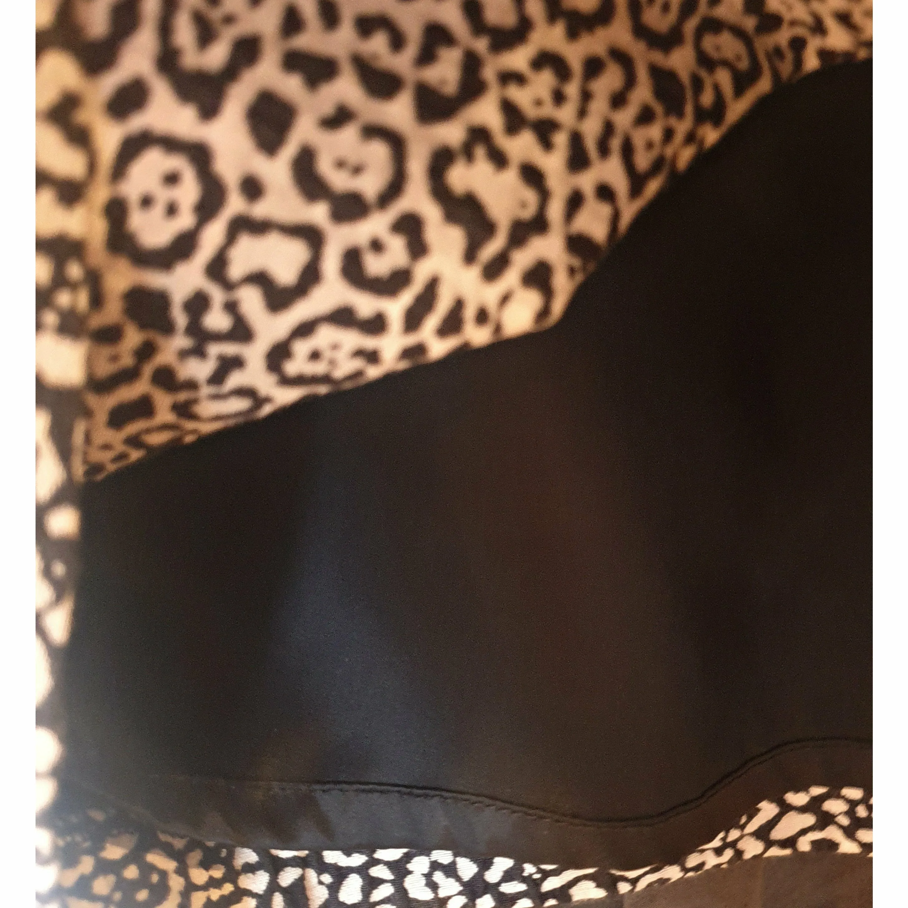 David Lawrence sleeveless black dress with white print size 14