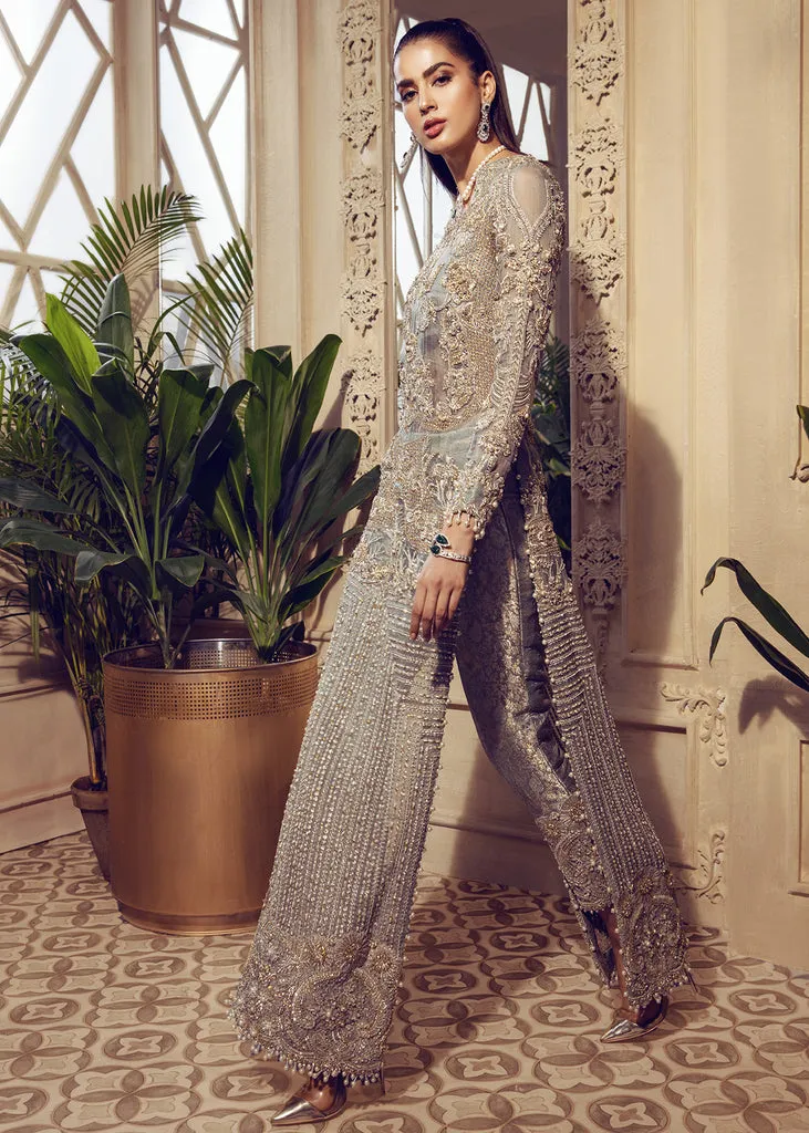Designer Indian Wedding Dress in Long Shirt Trouser