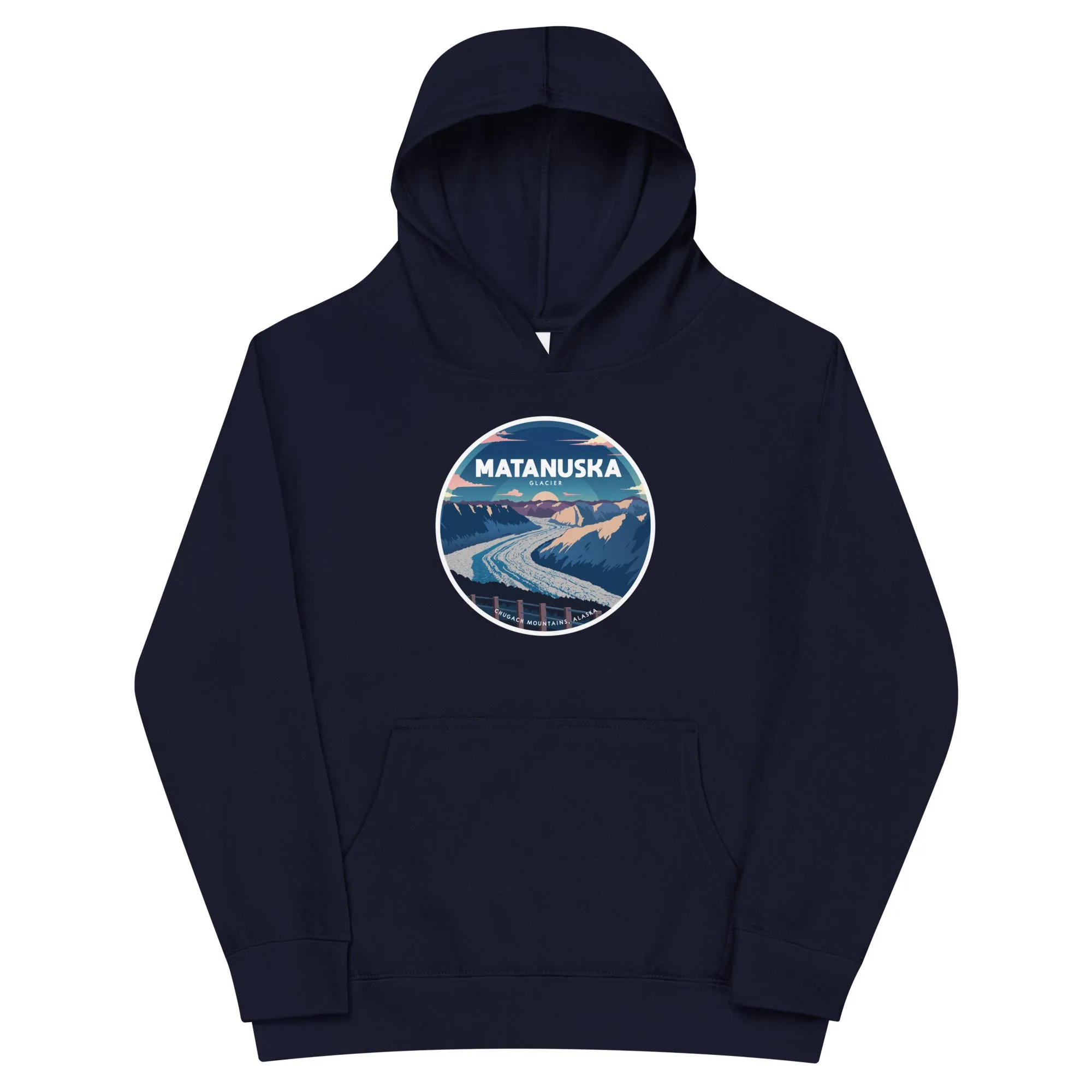 Destinations Matanuska Glacier Kids Fleece Hoodie
