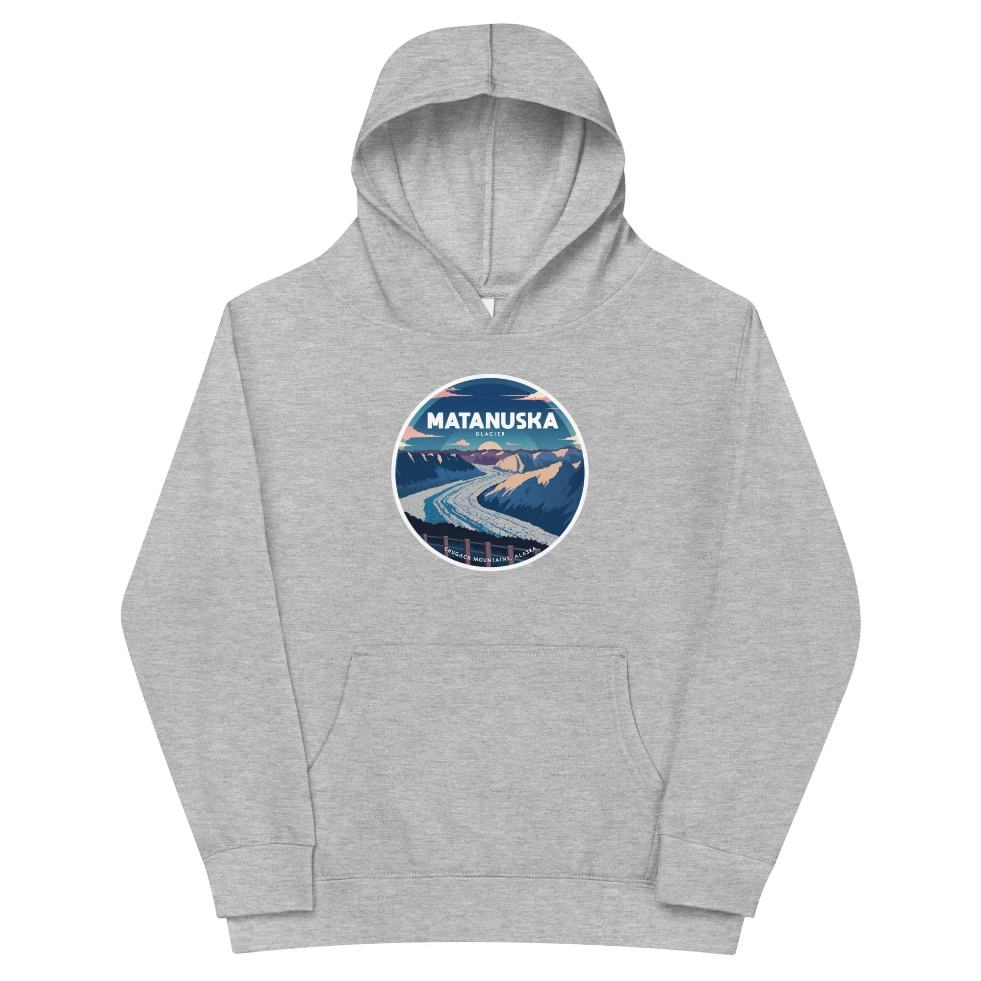 Destinations Matanuska Glacier Kids Fleece Hoodie