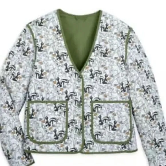 Disney Bambi and Thumper Quilted Jacket Small
