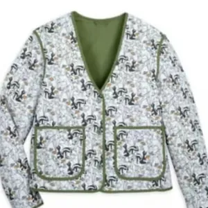 Disney Bambi and Thumper Quilted Jacket Small