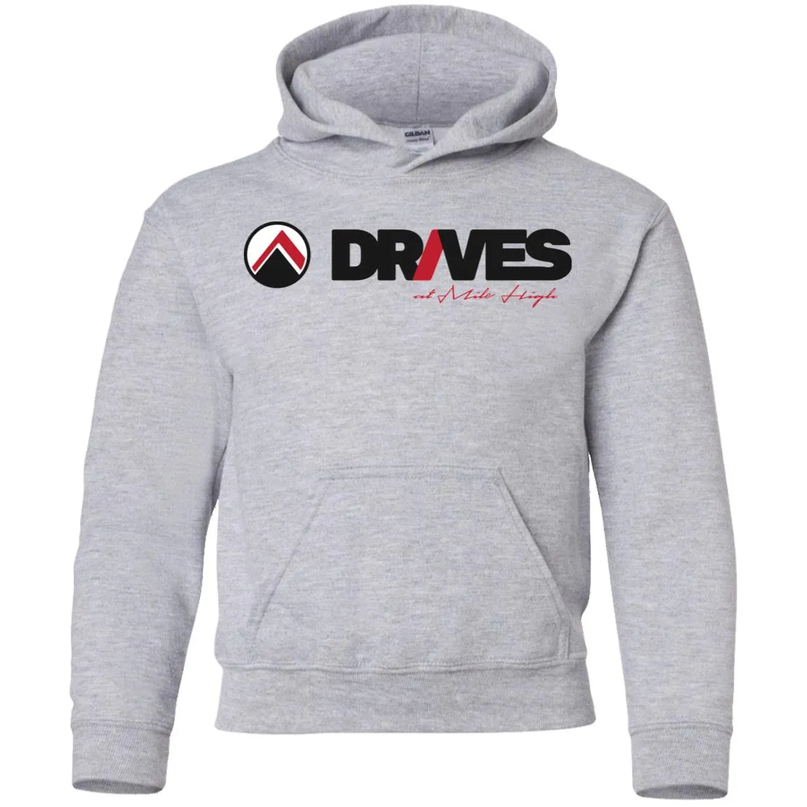 Drives dark logo G185B Gildan Youth Pullover Hoodie