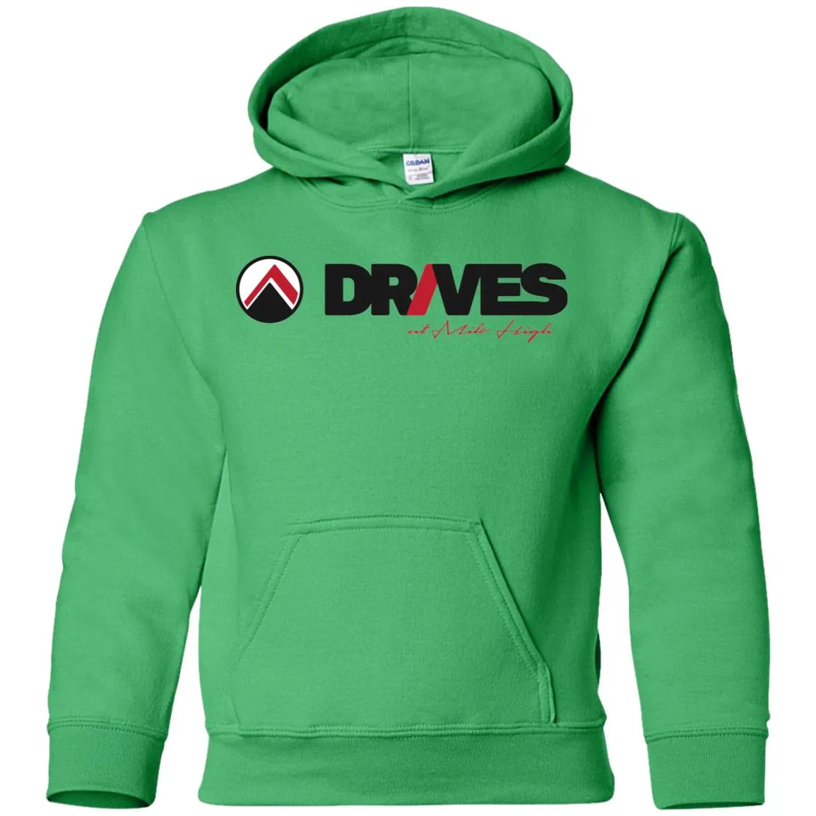 Drives dark logo G185B Gildan Youth Pullover Hoodie