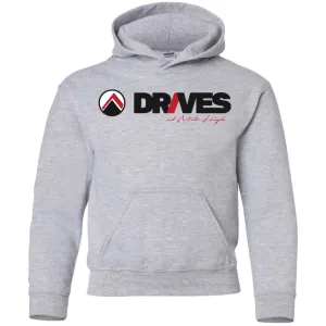 Drives dark logo G185B Gildan Youth Pullover Hoodie