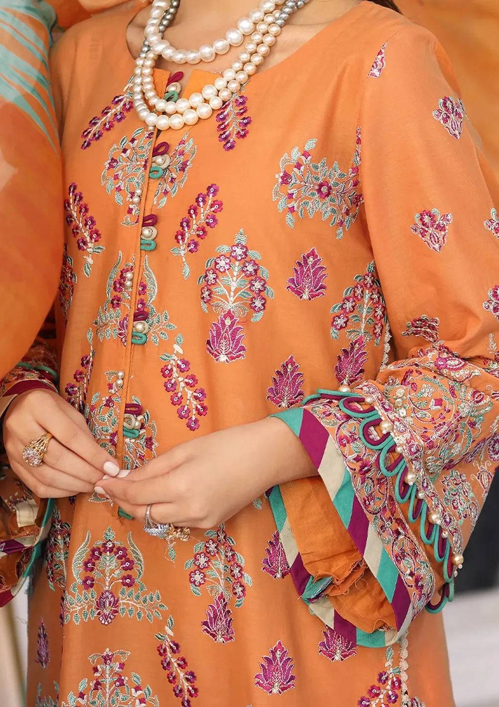 ELAF | FESTIVE CHIKAKARI 2023 | ELC-08 TANGERINE