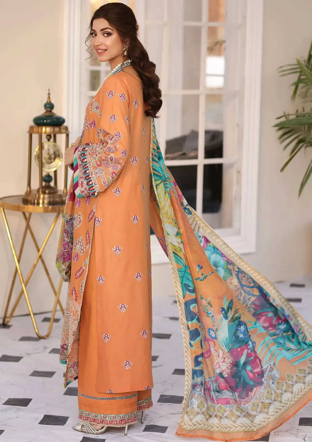 ELAF | FESTIVE CHIKAKARI 2023 | ELC-08 TANGERINE
