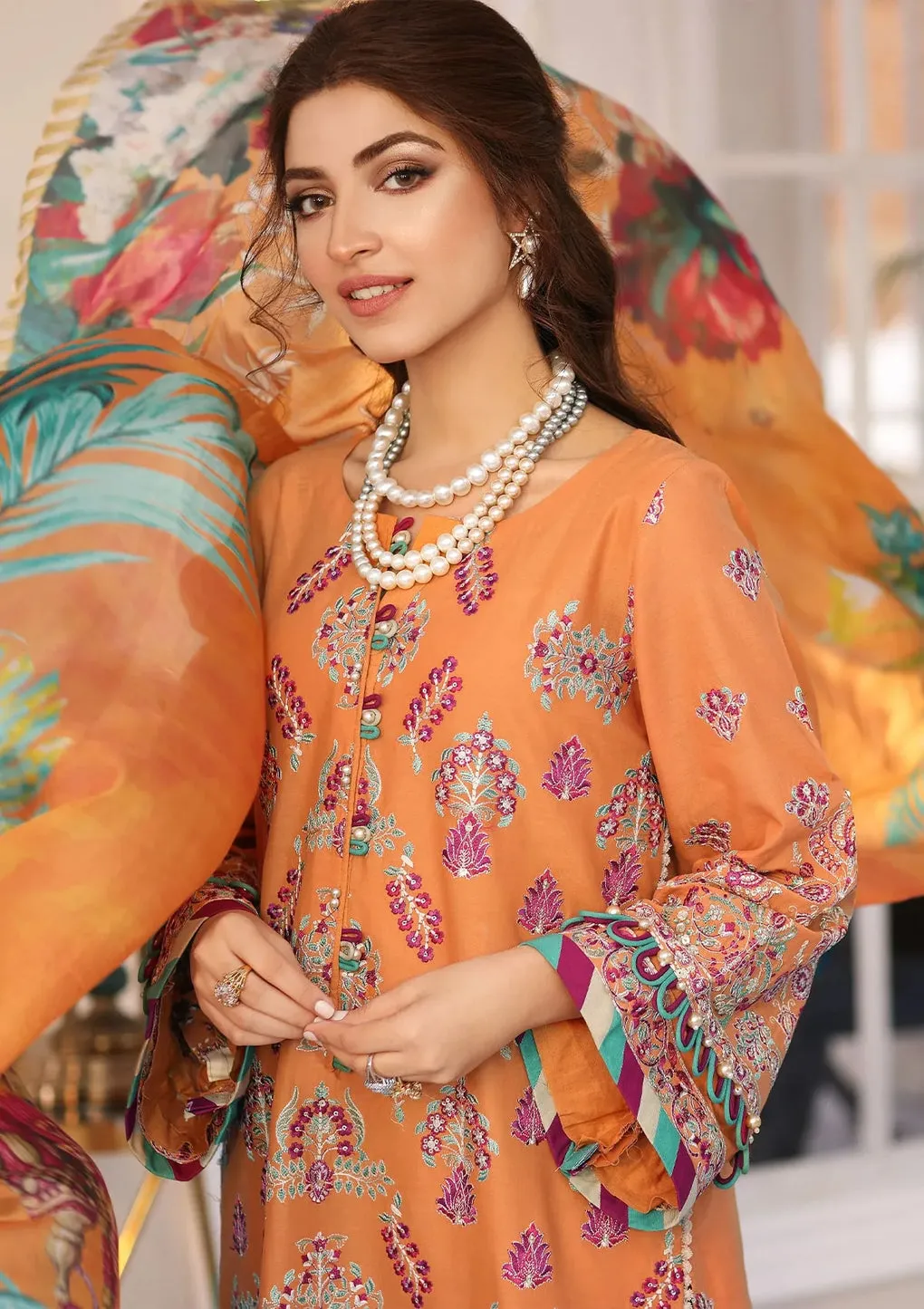 ELAF | FESTIVE CHIKAKARI 2023 | ELC-08 TANGERINE