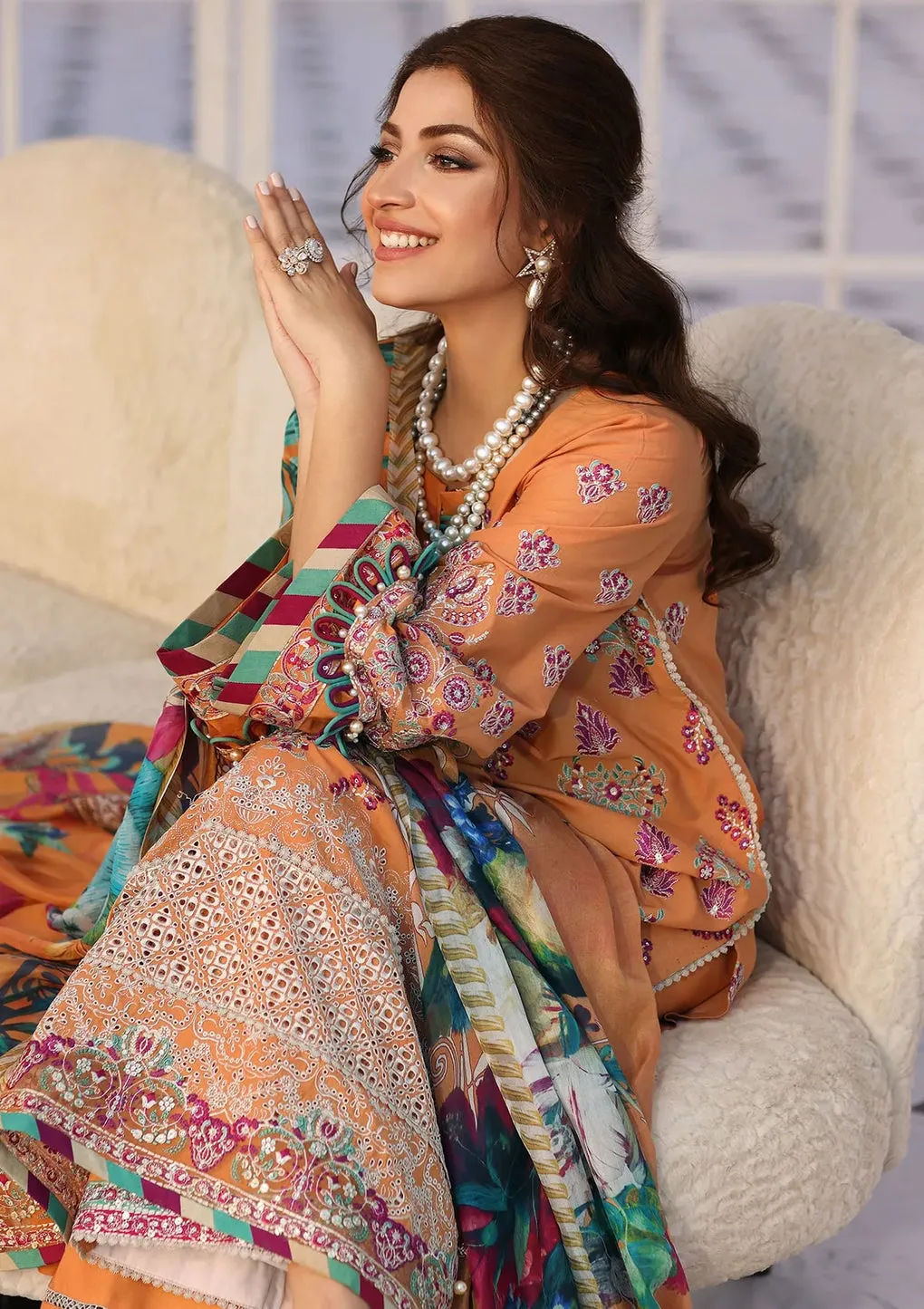 ELAF | FESTIVE CHIKAKARI 2023 | ELC-08 TANGERINE
