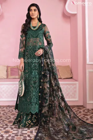 Embroidered Chiffon Eid Dress for Girl Online #PR202