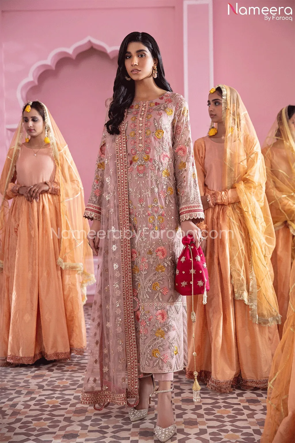 Embroidered Chiffon Party Dress for Girl 2021 #PR203