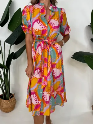 Farylina Shirt Dress Brights