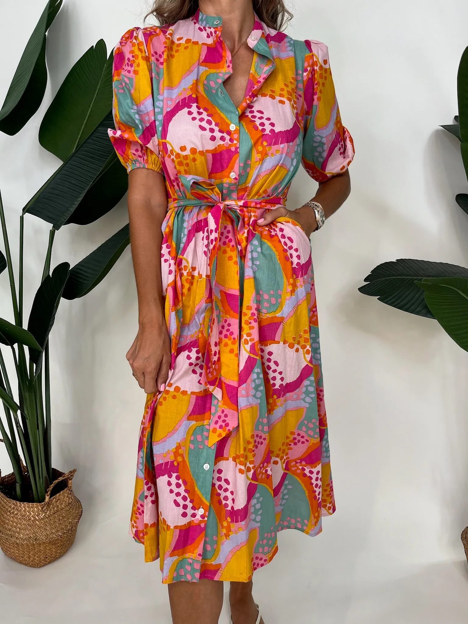 Farylina Shirt Dress Brights