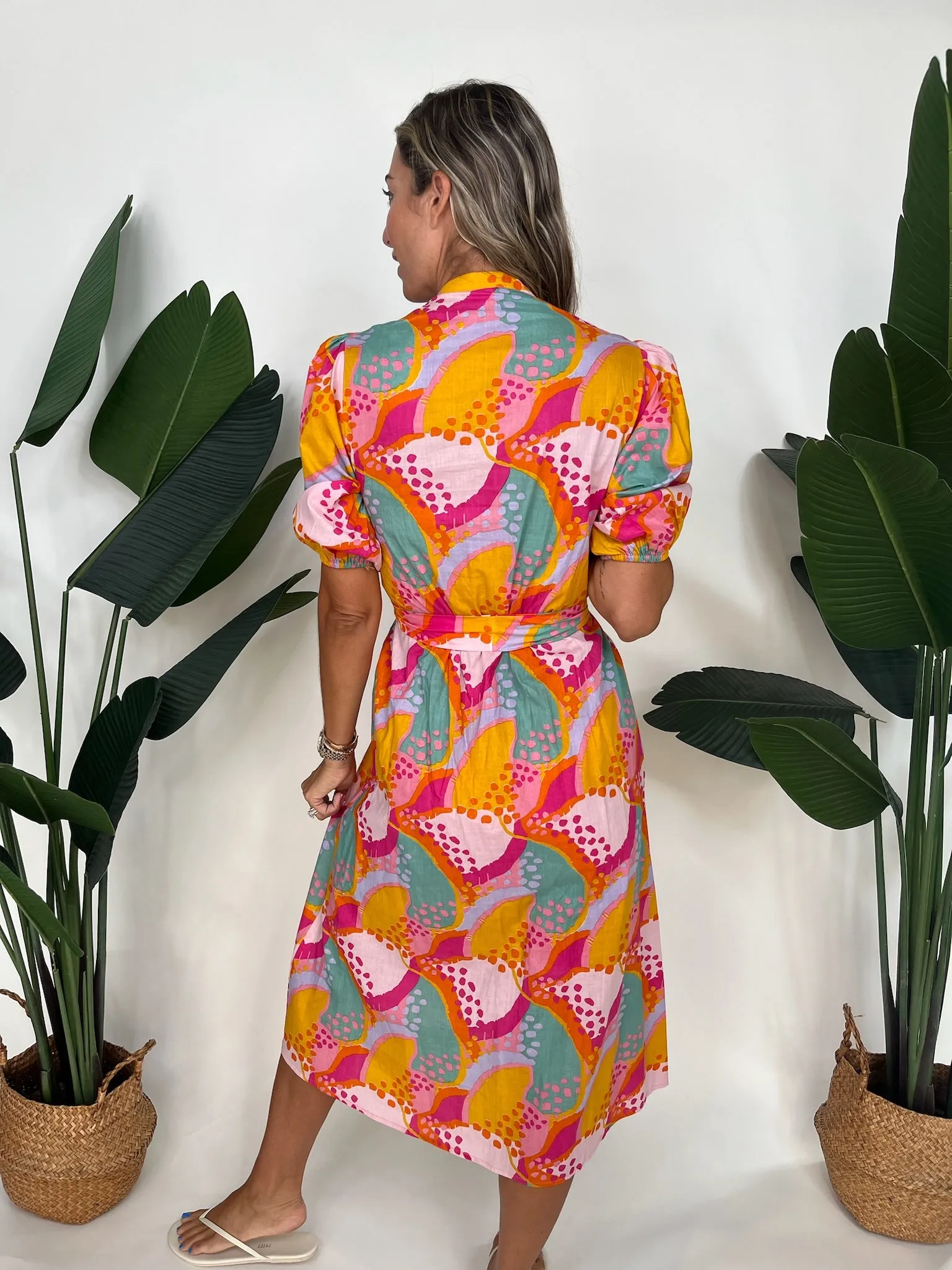 Farylina Shirt Dress Brights