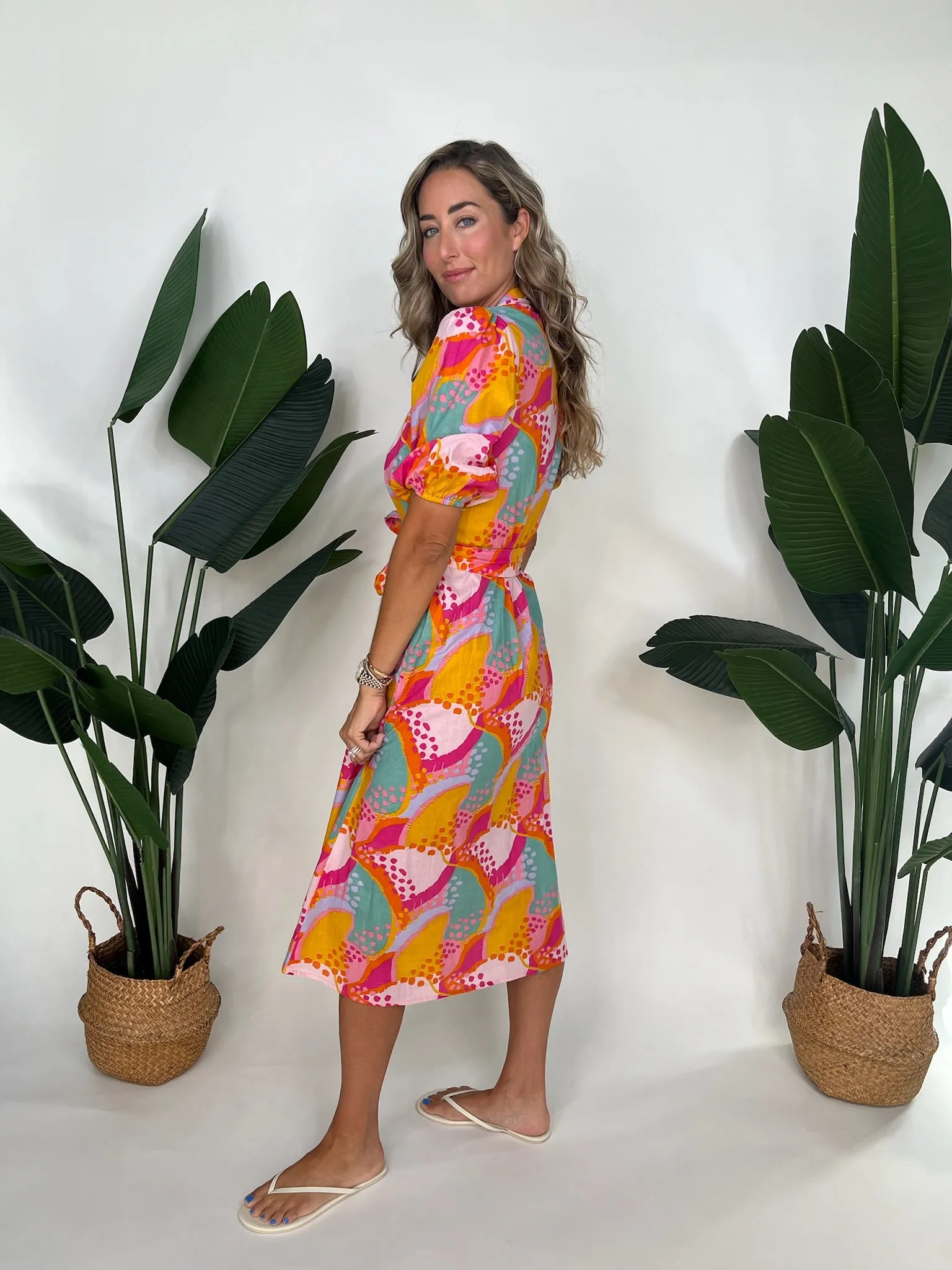Farylina Shirt Dress Brights