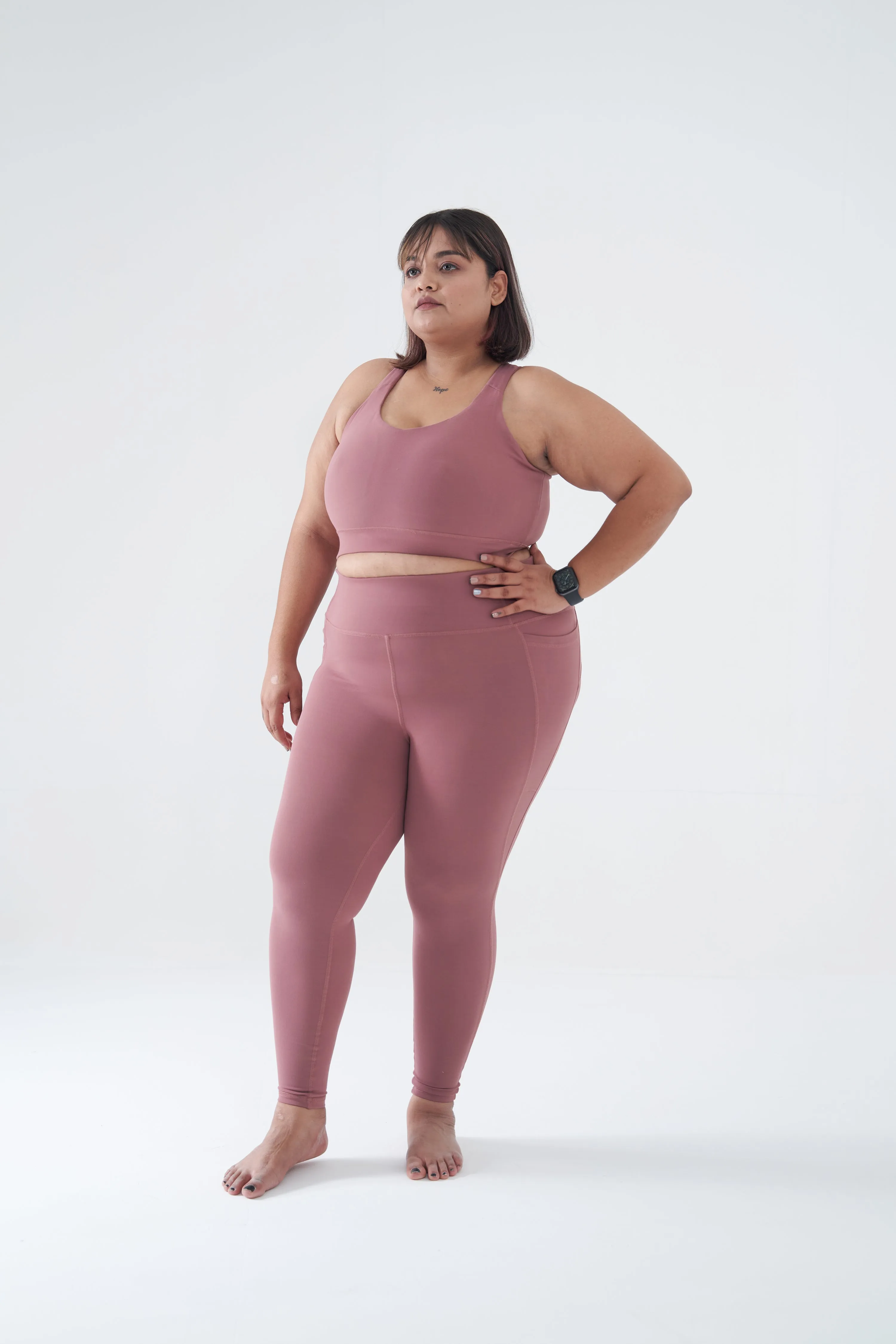 Feel Comfy Leggings: Rose Brown