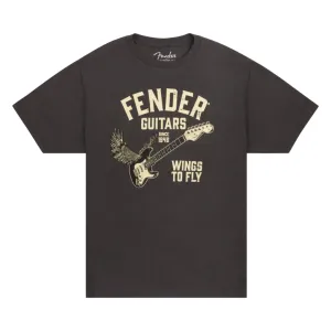 Fender Wings To Fly T-Shirt, Vintage Black, L