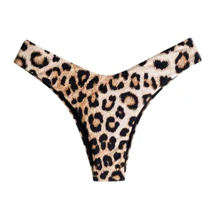 Flor En La Arena - Animal Print -  Bikini Bottom