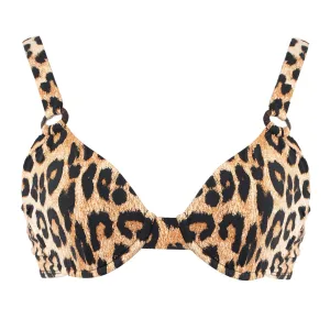 Flor En La Arena - Animal Print - Bikini Top