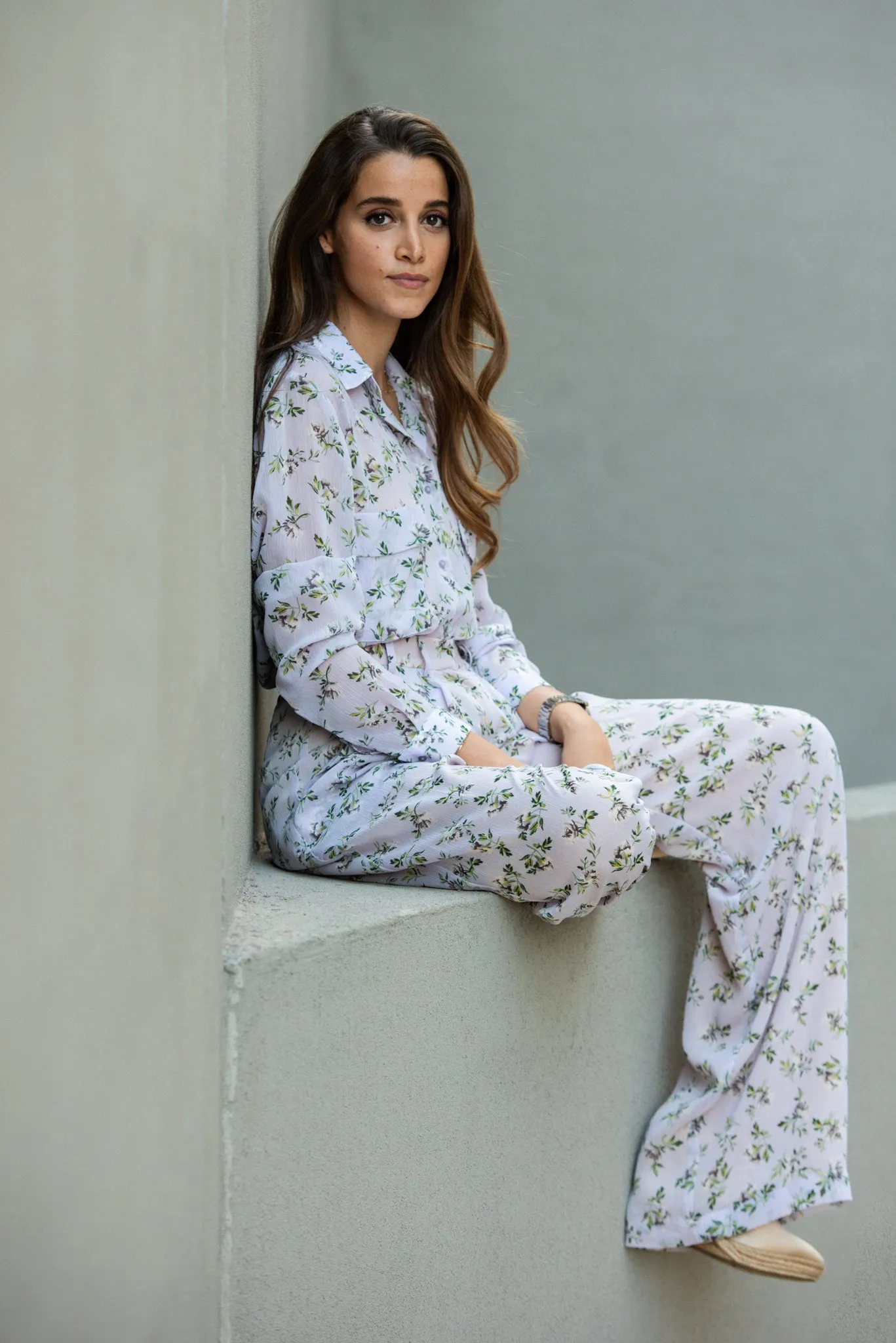 Floral print shirt
