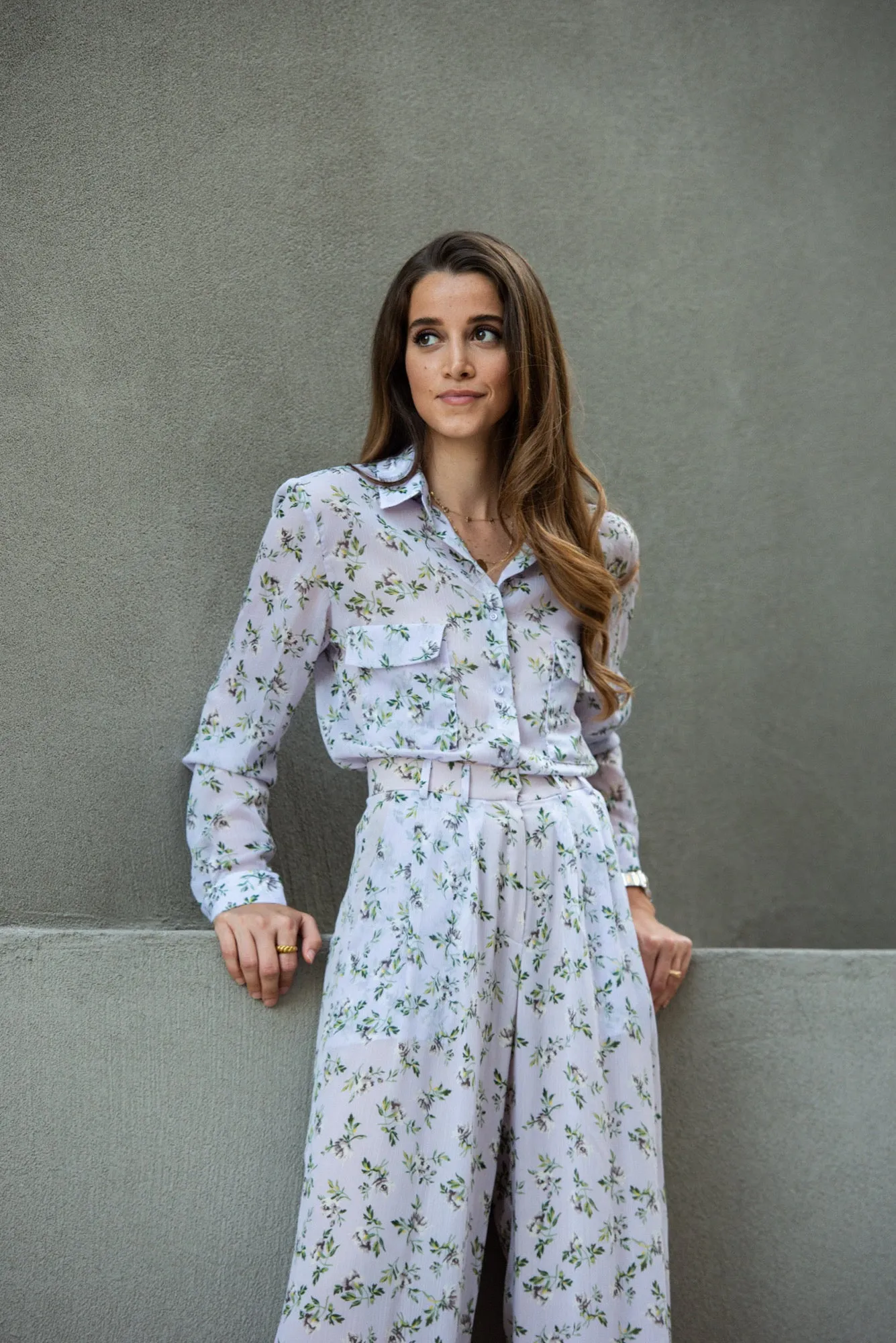 Floral print shirt