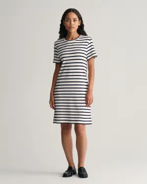 Gant Womens Striped T-shirt Dress - Naqvy