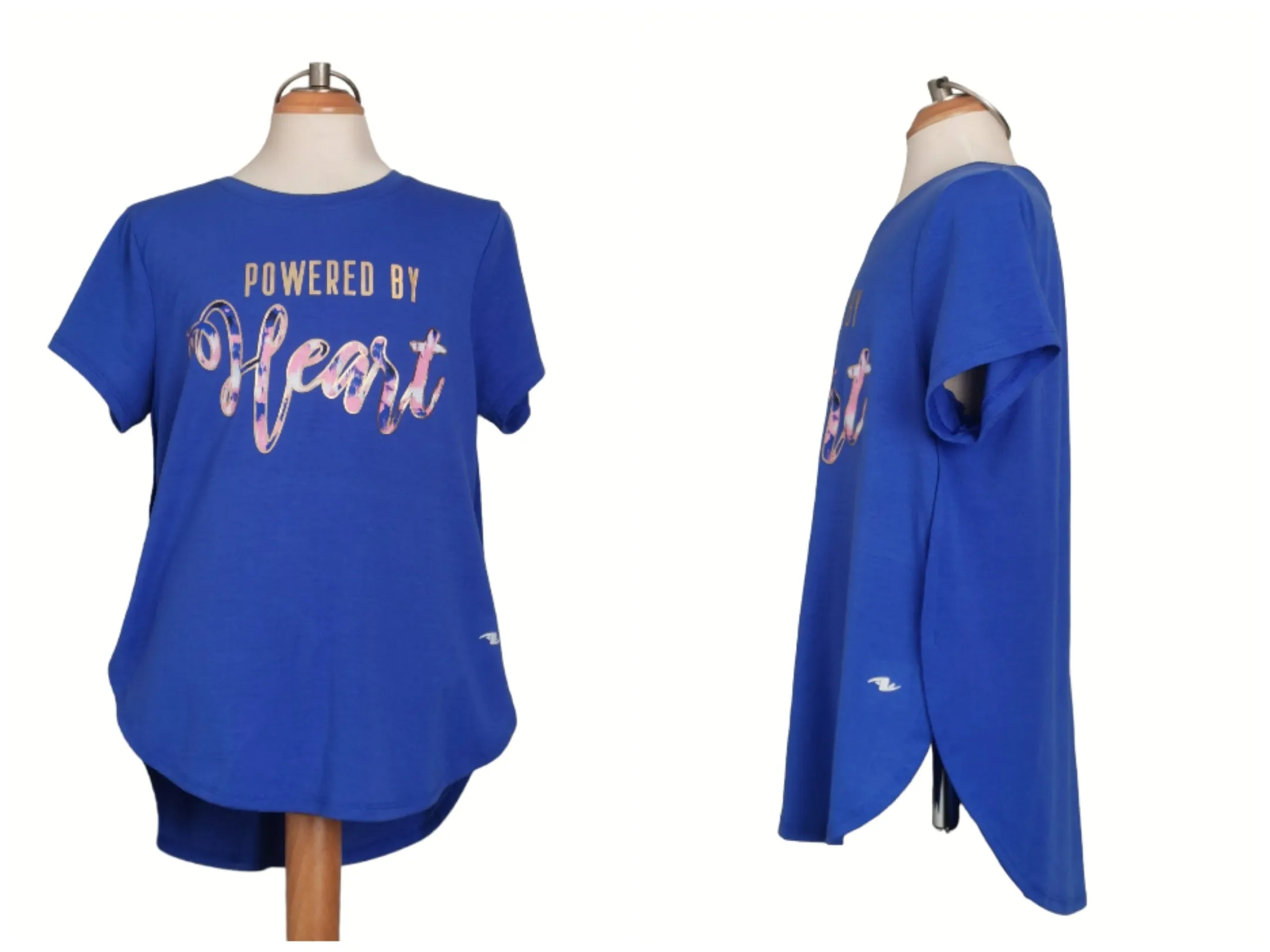 GIRL SIZE XL (14/16 YEARS) - ATHLETIC WORKS Dri-more, Open Sides, Graphic T-shirt EUC B8