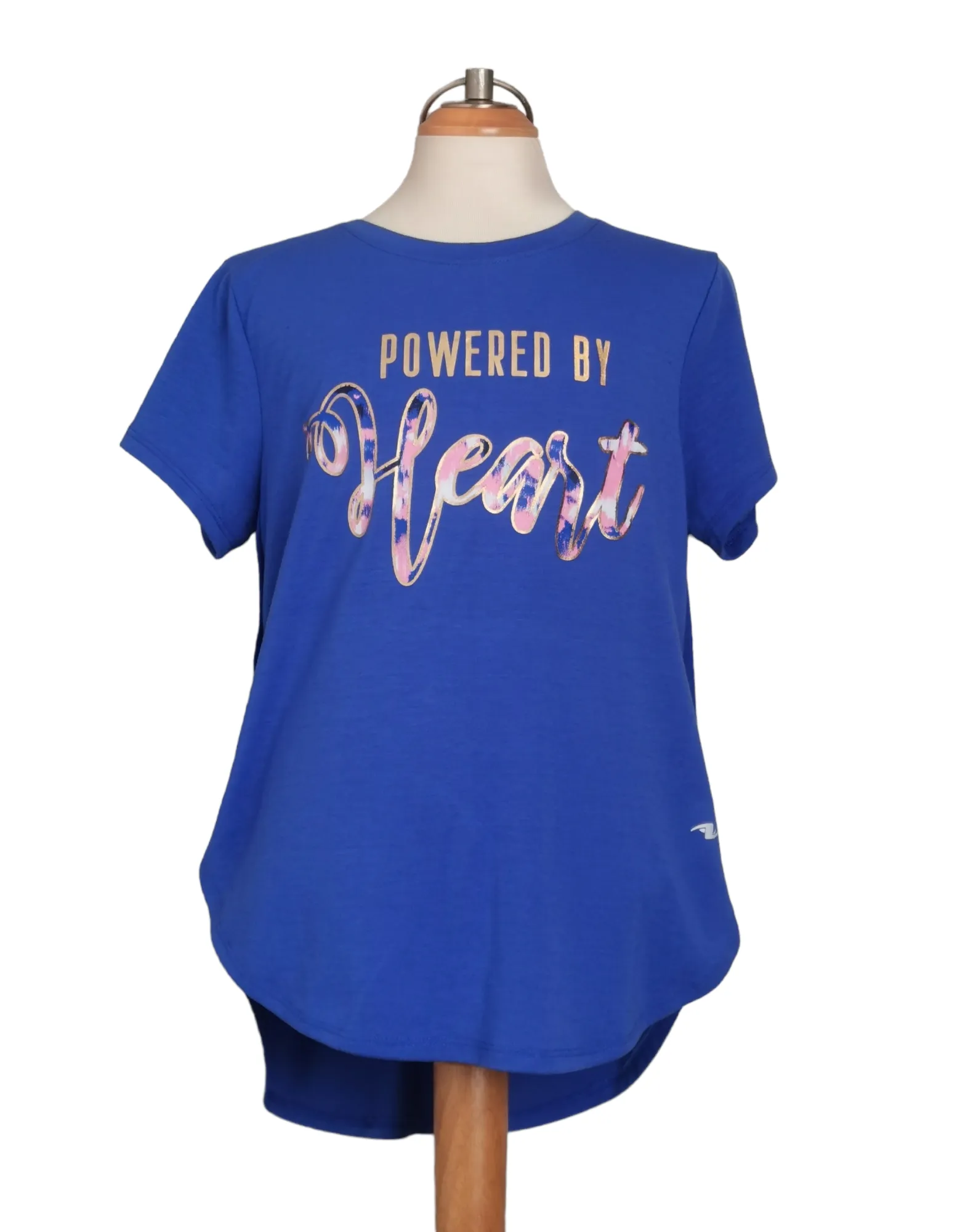 GIRL SIZE XL (14/16 YEARS) - ATHLETIC WORKS Dri-more, Open Sides, Graphic T-shirt EUC B8