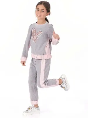 Girls Grey Tracksuit