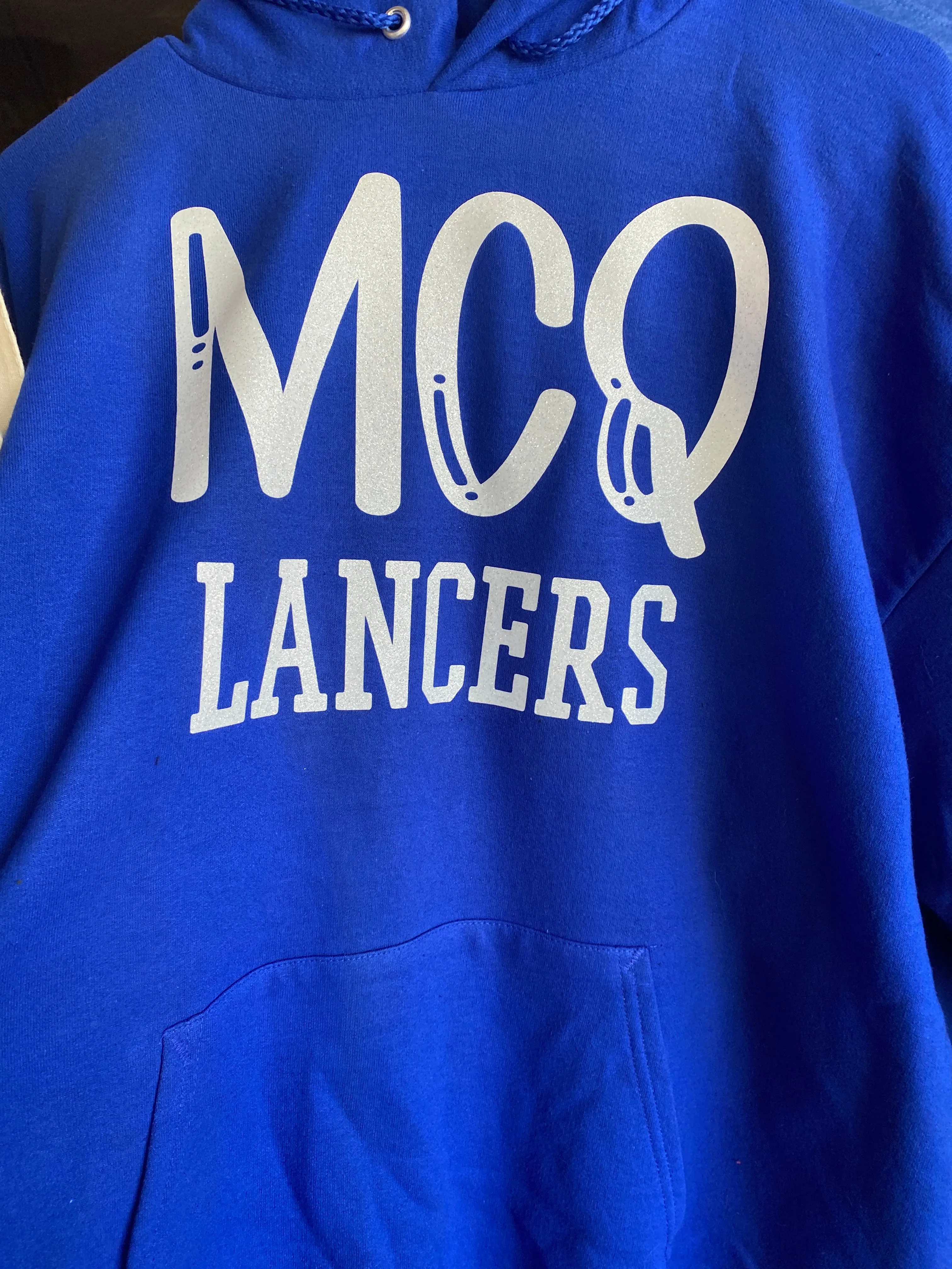 Glitter McQueen T-shirt or Hoodie Sweatshirt ****SIZE XL READY TO SHIP