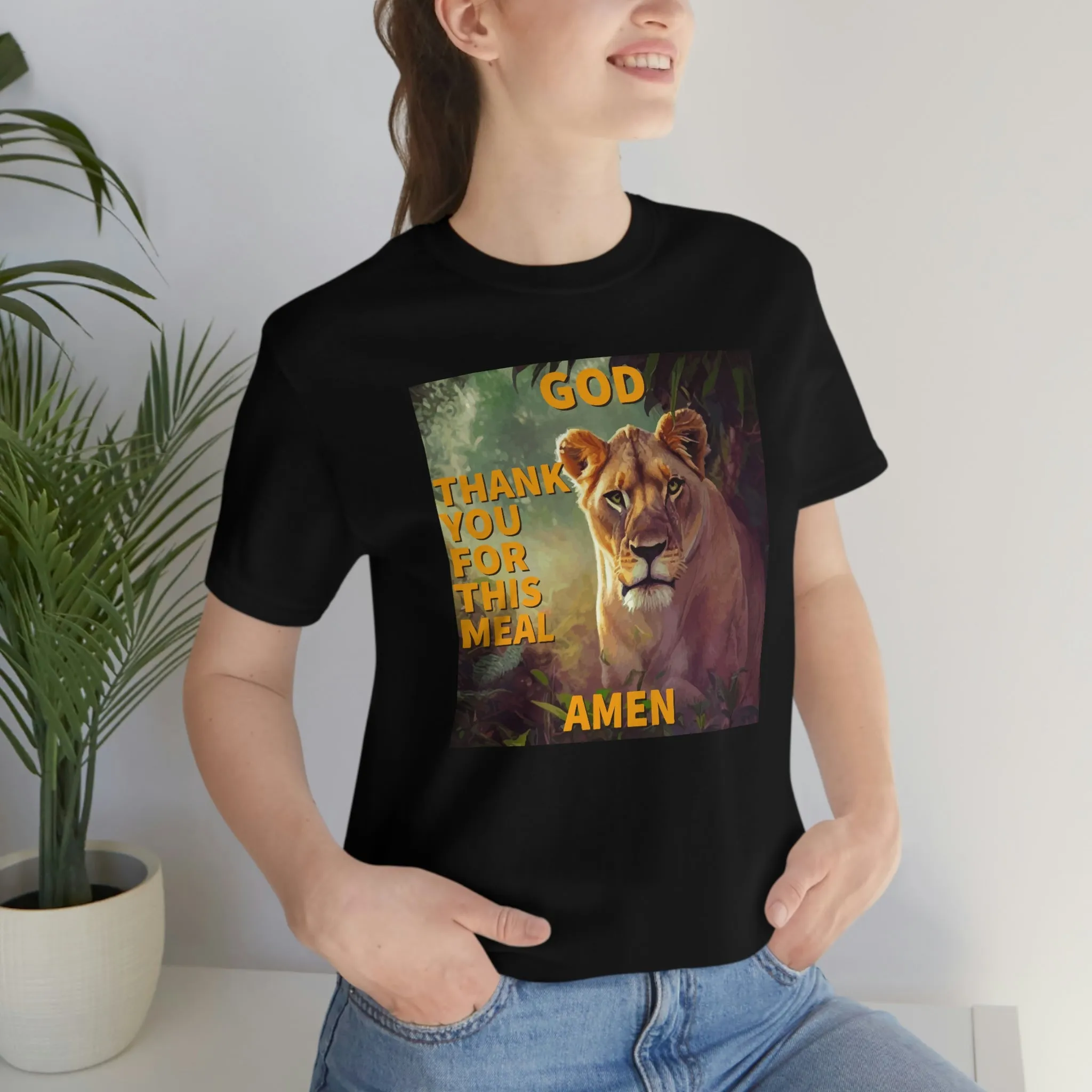 God Thank You For This Meal Amen Short Sleeve Tee
