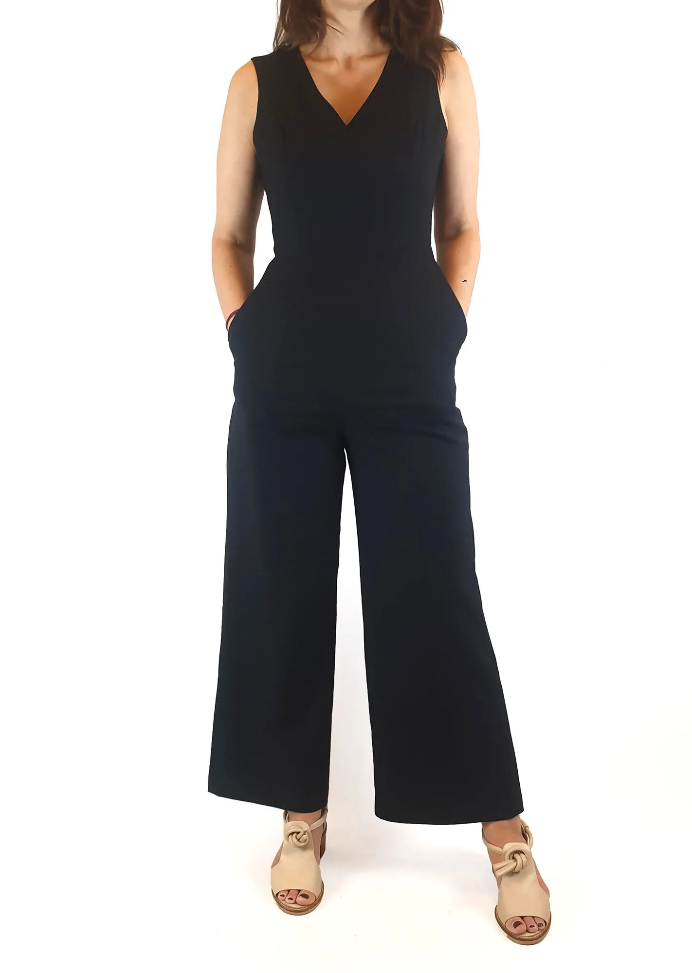 Gorman deep navy sleeveless jumpsuit size 8