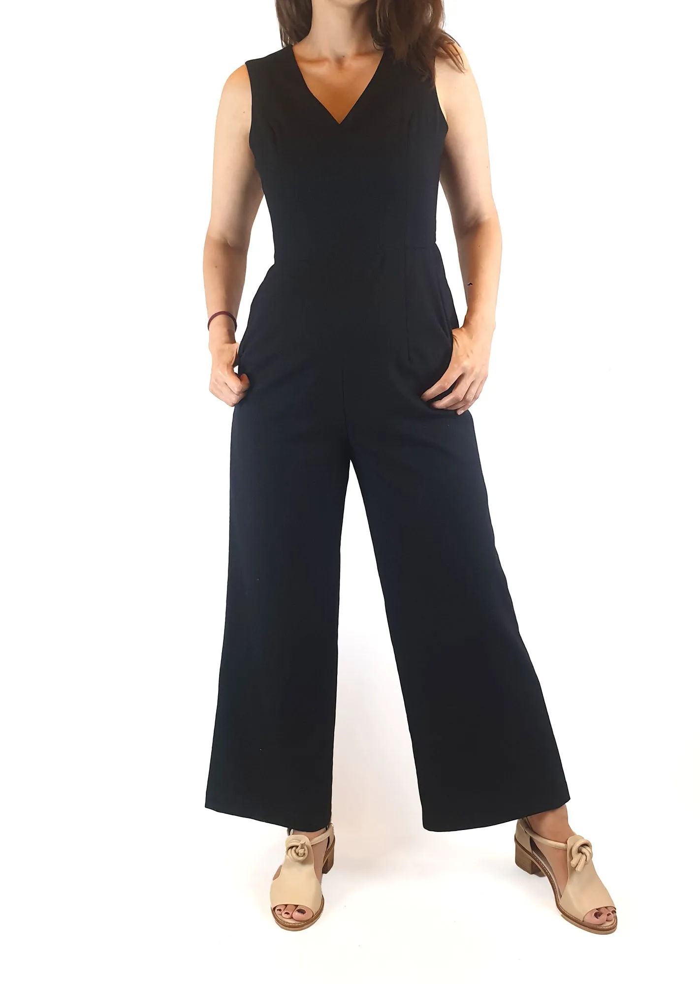 Gorman deep navy sleeveless jumpsuit size 8