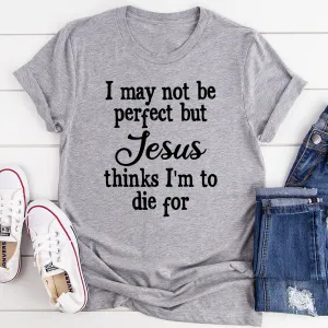 Graphic T-Shirts I May Not Be Perfect Tee