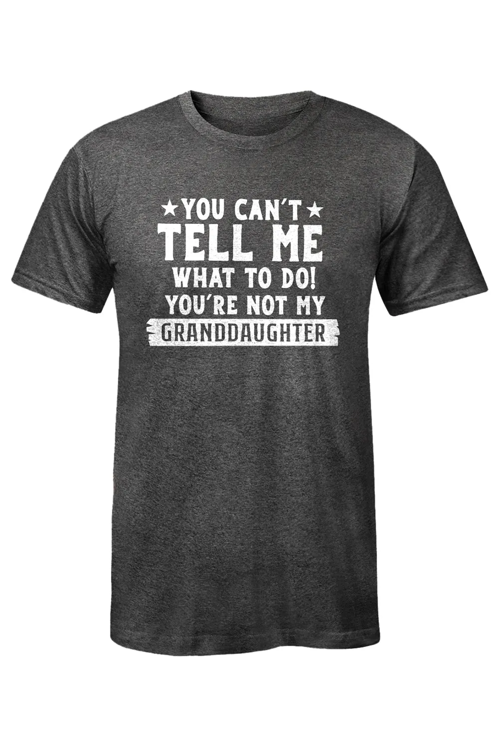 Gray GRANDDAUGHTER Letter Print Muscle Fit Men's T Shirt