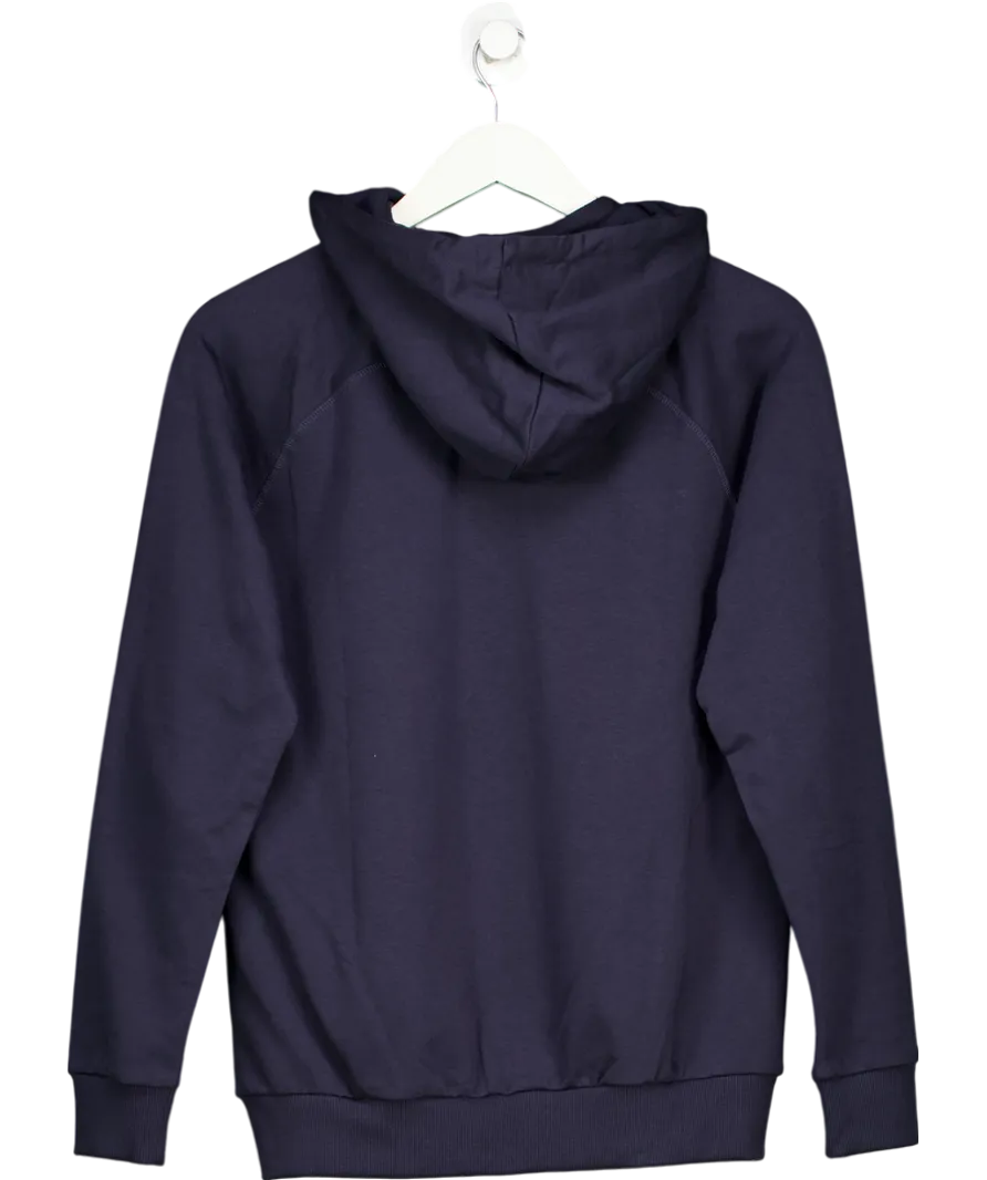gymshark Blue Training Fleece Zip Hoodie UK S