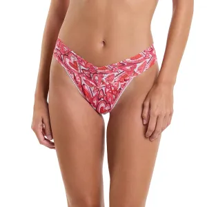 Hanky Panky Printed Lace Original Rise Thong