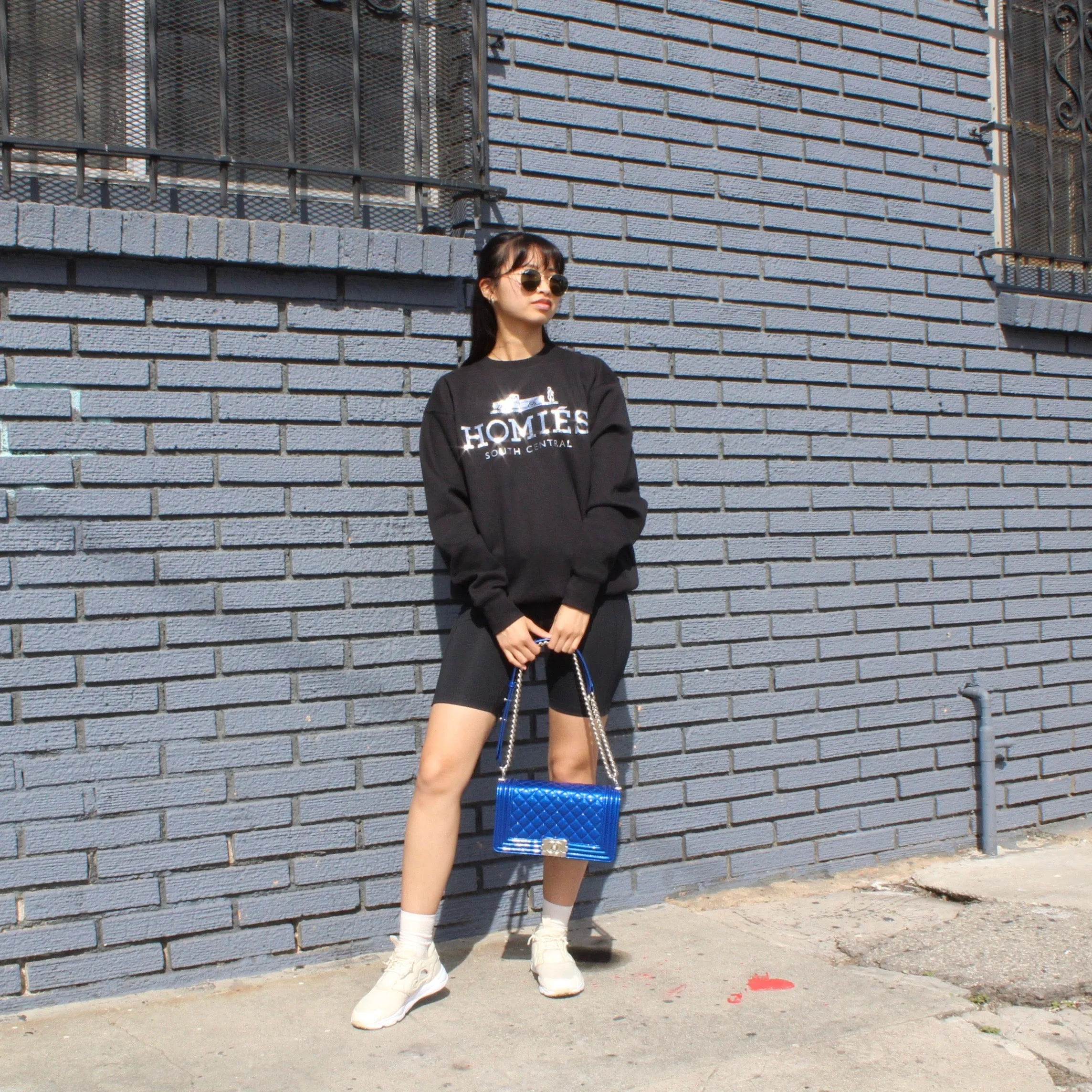 HOMIÉS SILVER FOIL SWEATSHIRT