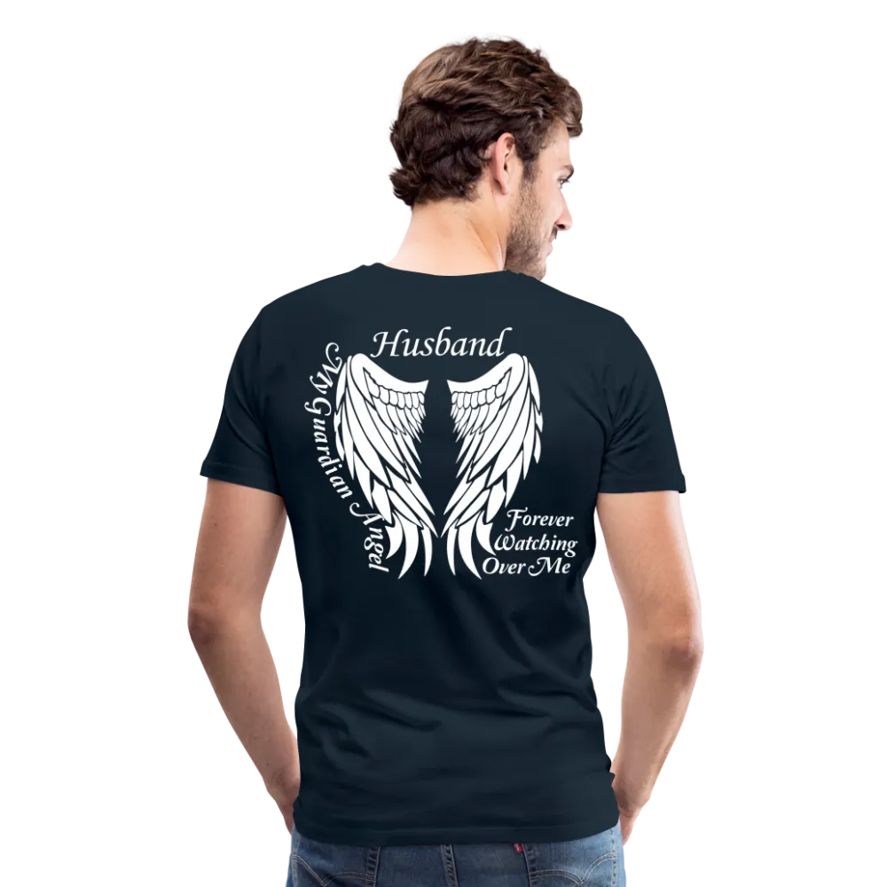 Husband Guardian Angel Men's Premium T-Shirt (CK3587)