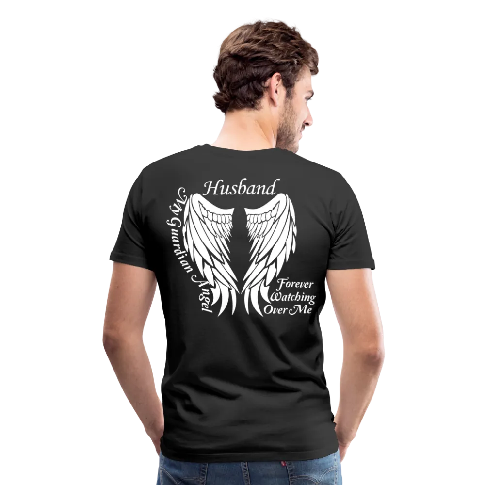 Husband Guardian Angel Men's Premium T-Shirt (CK3587)
