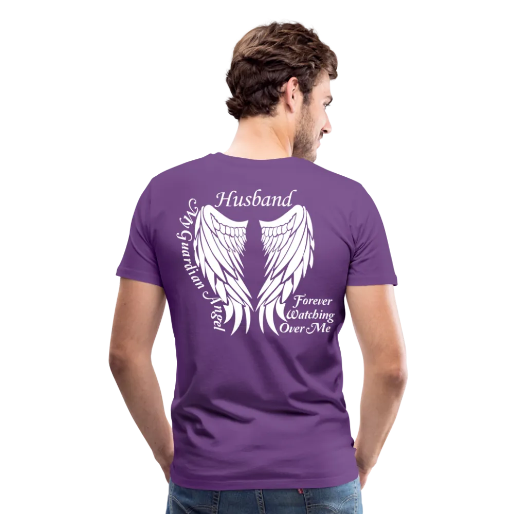 Husband Guardian Angel Men's Premium T-Shirt (CK3587)