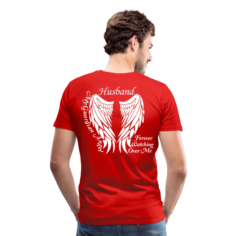 Husband Guardian Angel Men's Premium T-Shirt (CK3587)
