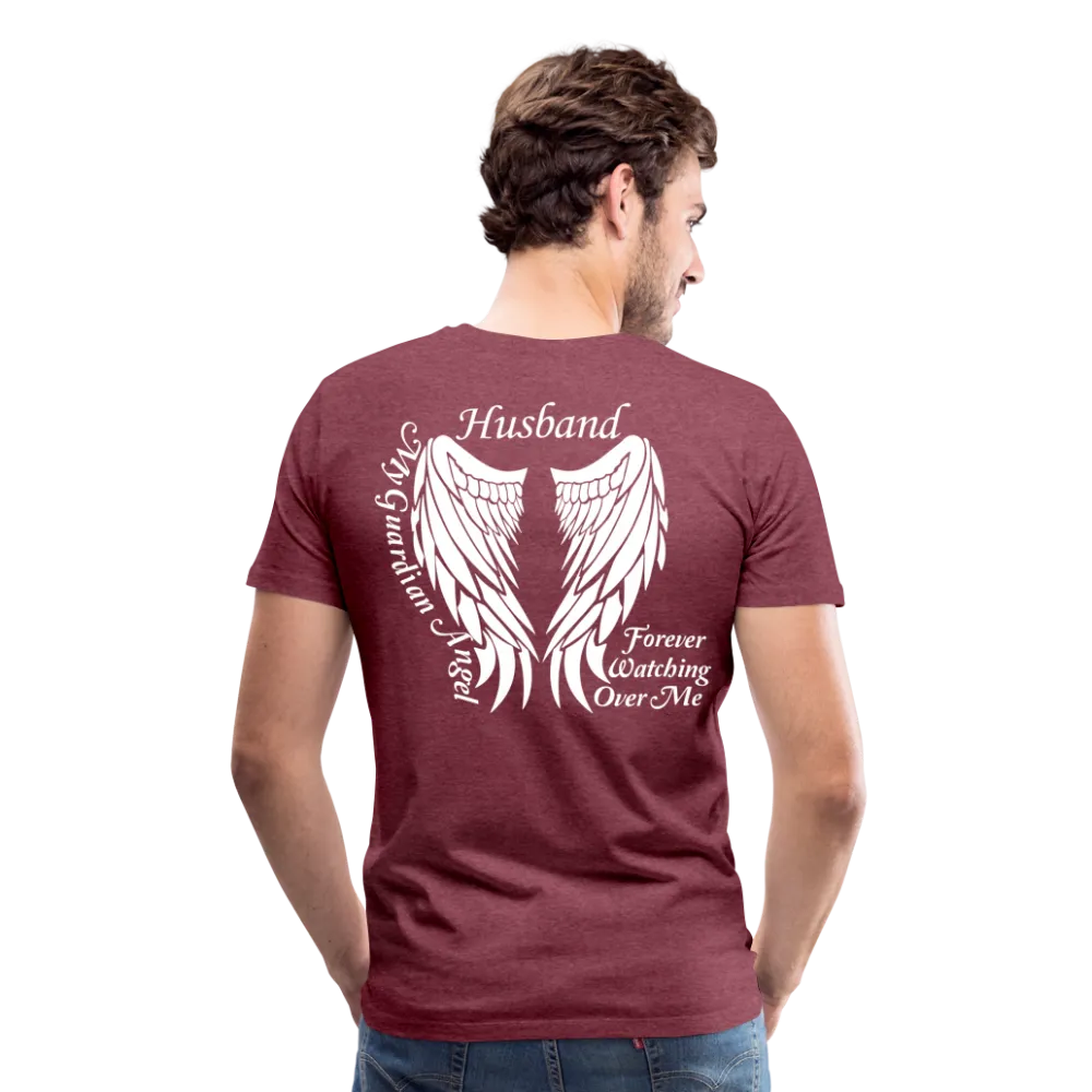 Husband Guardian Angel Men's Premium T-Shirt (CK3587)
