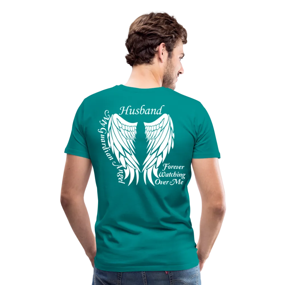 Husband Guardian Angel Men's Premium T-Shirt (CK3587)