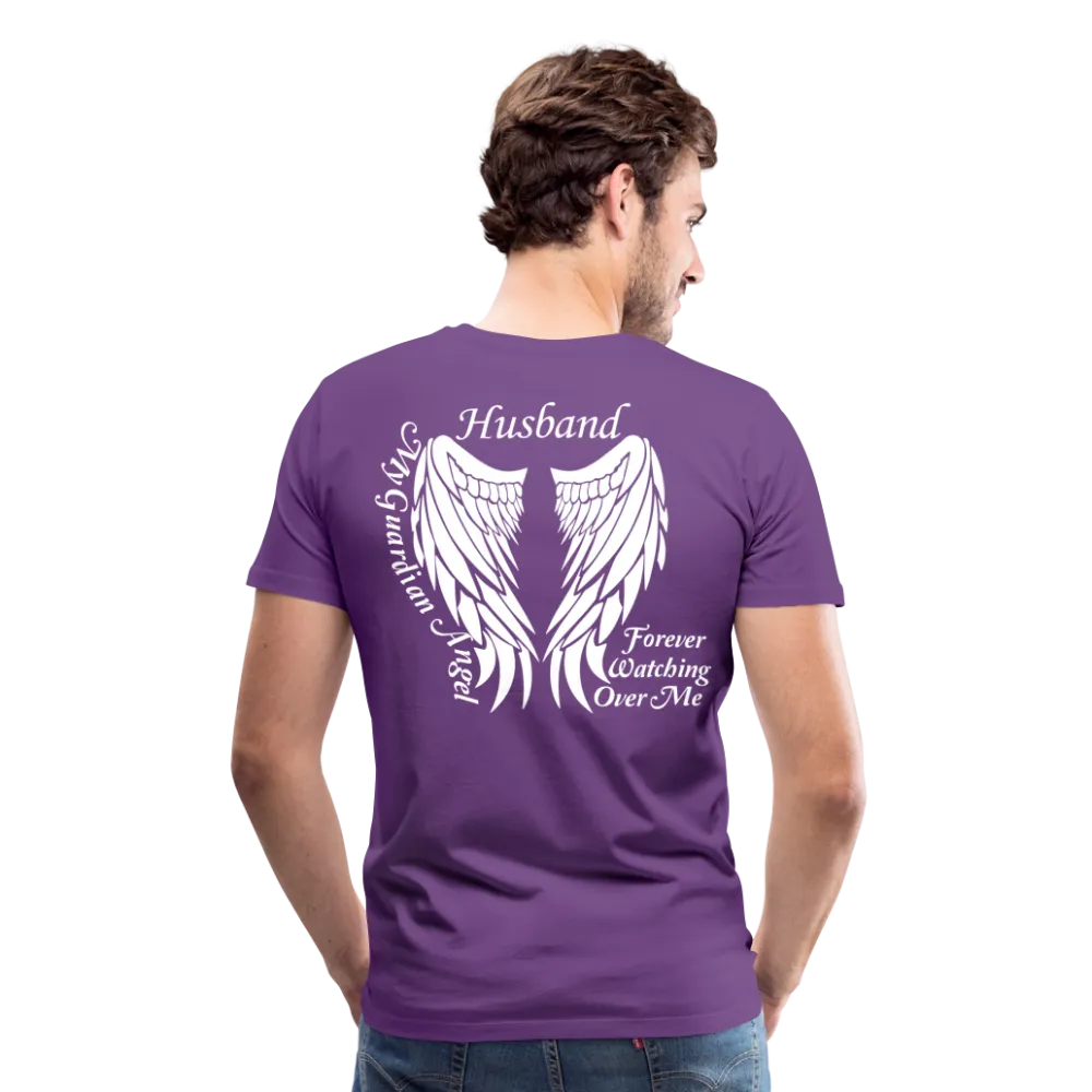 Husband Guardian Angel Men's Premium T-Shirt (CK3587)