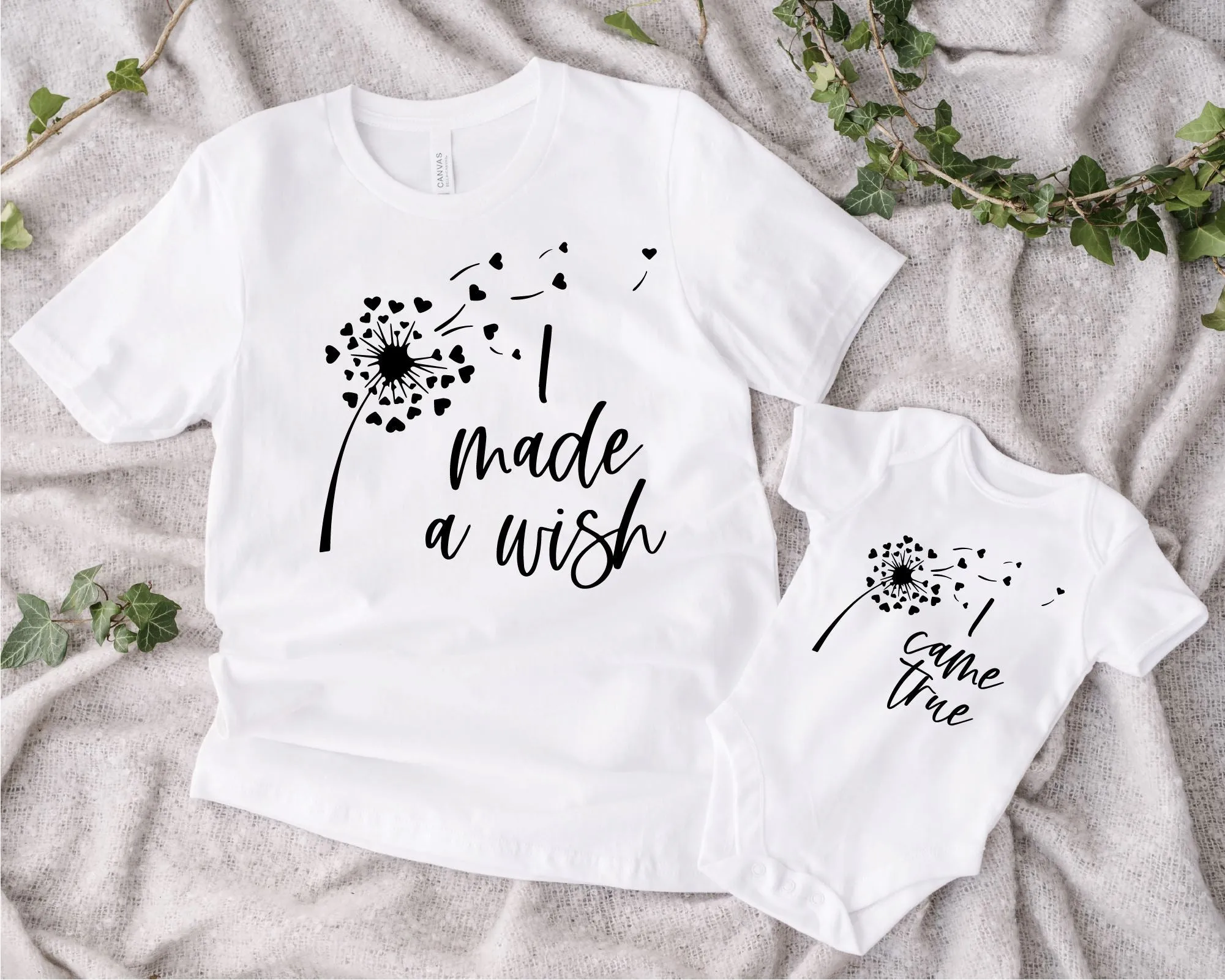 I made a wish matching T-shirts
