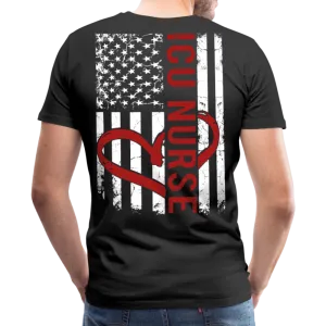 ICU Nurse Red Men's Premium T-Shirt