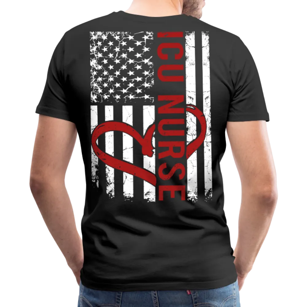 ICU Nurse Red Men's Premium T-Shirt